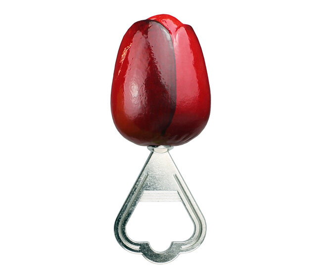 Grote tulp flesopener - rood aubergine - 11 cm