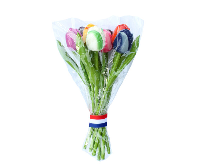 9 Kleine tulpen - boeket - 20 cm