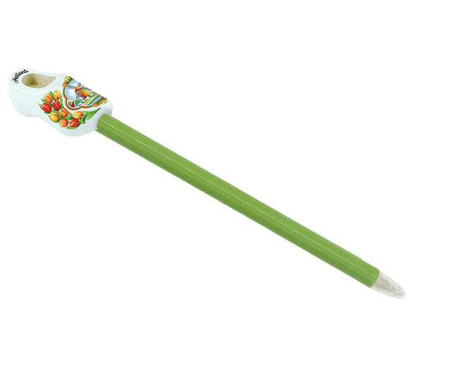 Klompje + balpen - 4 cm - Delfts blauw - molen 5