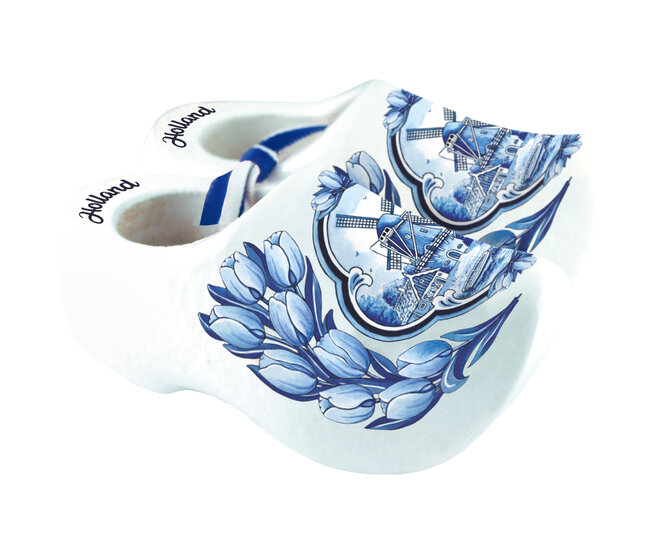Souvenirpaartjes - 10 cm - Delfts blauw - molen 5