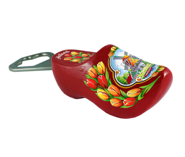 Flesopener - 8 cm - rood - molen 5