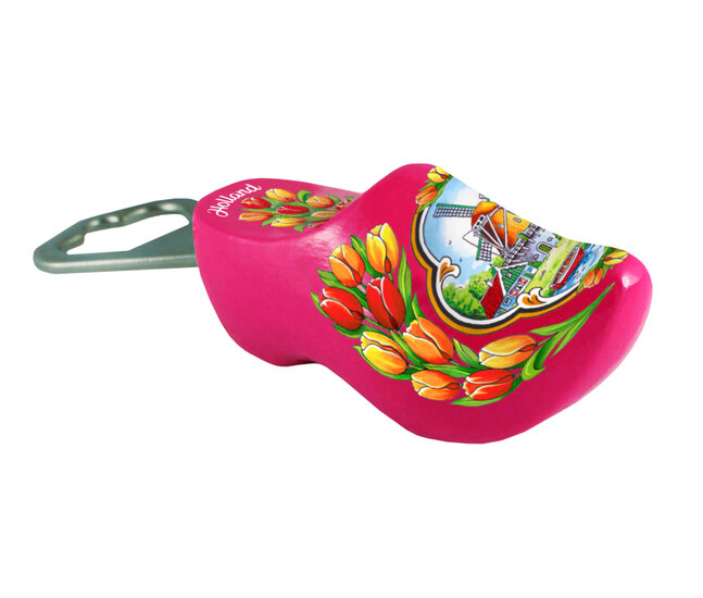 Flesopener - 8 cm - roze - molen 5