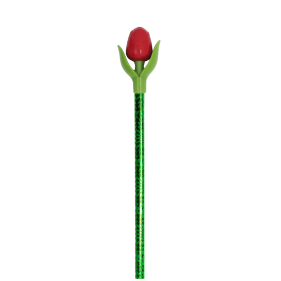 Mini-tulp potlood  - 20 cm -  rood