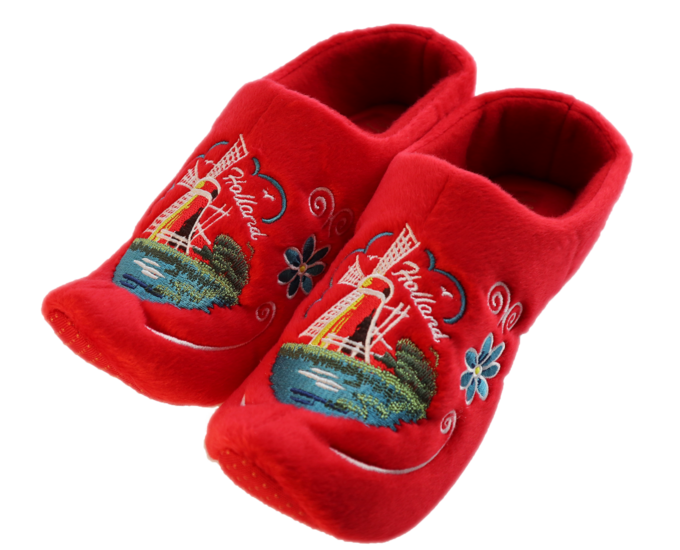 Klomppantoffles 39-41 - rood  - molen