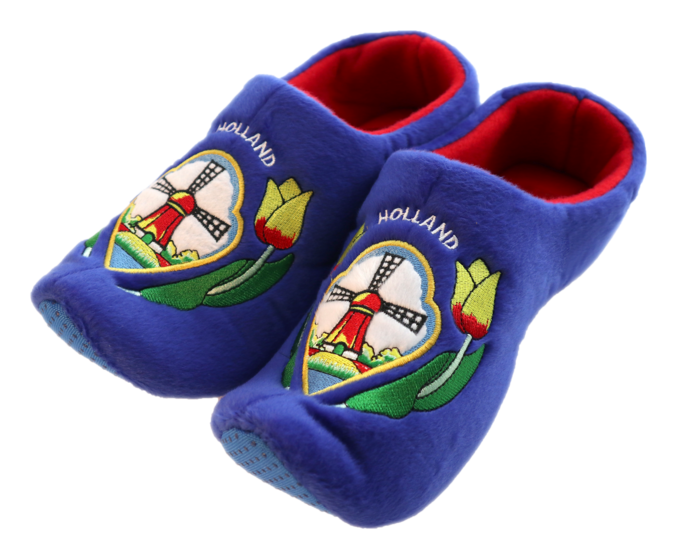 Klomppantoffels 45-47 blauw - tulp