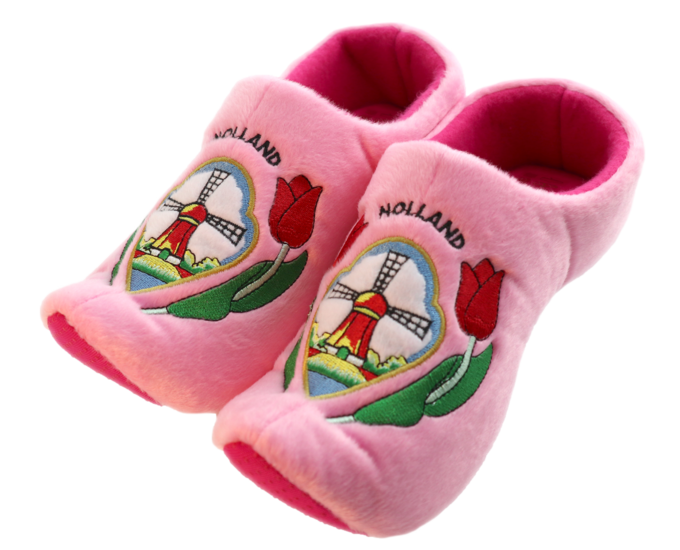 Klomppantoffels 39-41 - roze - tulp