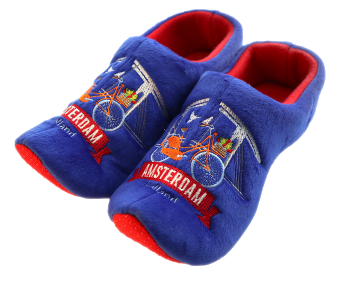 Klomppantoffels 16-19 - blauw - fiets