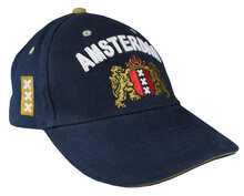 Cap met logo Amsterdam - donker blauw - 58 cm