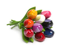 9 Small tulips - bouquet - 20 cm