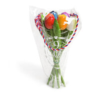 9 Big tulips - bouquet - 34 cm