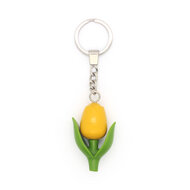 Mini-tulp sleutelhanger - geel - 2 cm