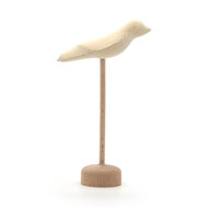 Vogel 15 cm - geschuurd op stokje met voetje