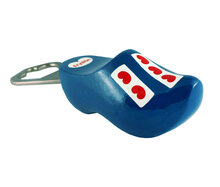 Flesopener - 8 cm - blauw - Friese vlag