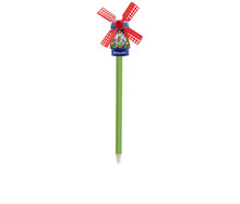 Kleine molen + balpen  - 18 cm - blauw