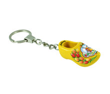 Porte-cl&eacute;s 1 sabot - 4 cm - jaune - moulin 5