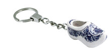 Sleutelhanger 1 klompje - 4 cm - Delfts blauw - molen 4