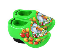Magneet 2 klompjes - 4 cm - lime - molen 5