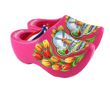 Souvenirpaartjes - 10 cm - roze - molen 5