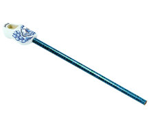 Potlood + klompje - 4 cm - Delfts blauw - molen 5