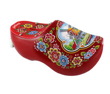 Spaarpotklomp - 14 cm - rood - molen 6