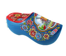 Spaarpotklomp - 14 cm - blauw - molen 6