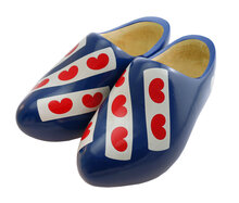 Rondneus blauw, friese vlag - 12 cm