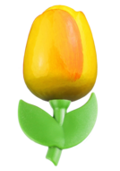 Grote tulp magneet - 9 cm - geel oranje