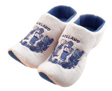 Klomppantoffels 16-19 - delfts blauw - kussend paartje