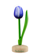 Grote tulp op voet - 20 cm - blauw wit - Amsterdam