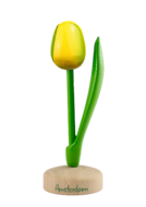 Grote tulp op voet - 20 cm - geel groen - Amsterdam