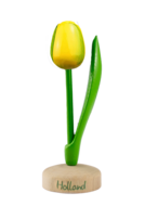 Grote tulp op voet - 20 cm - geel groen - Holland