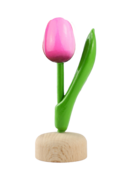 Kleine tulp op voet - 8 cm - roze wit