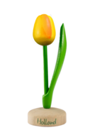 Grote tulp op voet - 20 cm - geel oranje - Holland