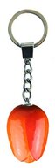 Kleine tulp sleutelhanger. 3,5 cm, oranje rood